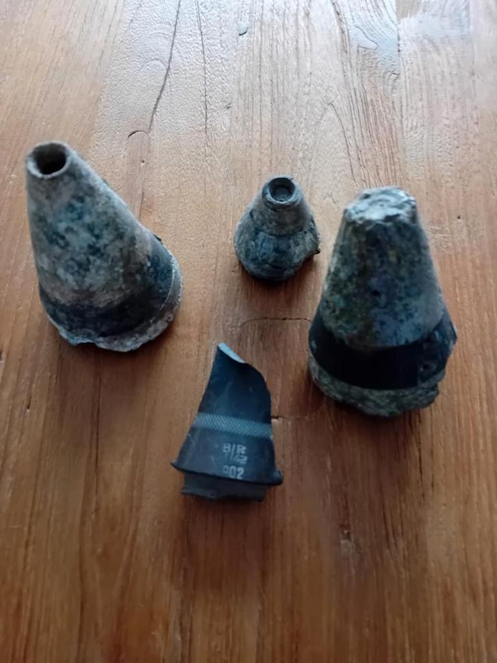 WOII Granaatkoppen & Scherf  Engeland, Verzamelen, Militaria | Tweede Wereldoorlog, Engeland, Verzenden