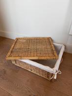 Ikea Tolkning rieten mand met houten bodem, Ophalen of Verzenden, Gebruikt, Overige houtsoorten, Minder dan 50 cm