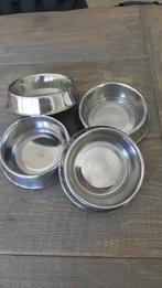 Honden Drinkbak Voerbak Edelstaal - Antislip - 4 stuks, Ophalen of Verzenden, Anti-knoei, Zo goed als nieuw