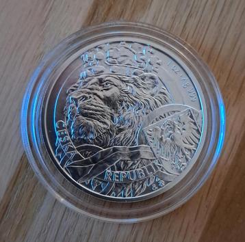 1 oz Czech Mint Lion zilveren munt 2025 beschikbaar voor biedingen