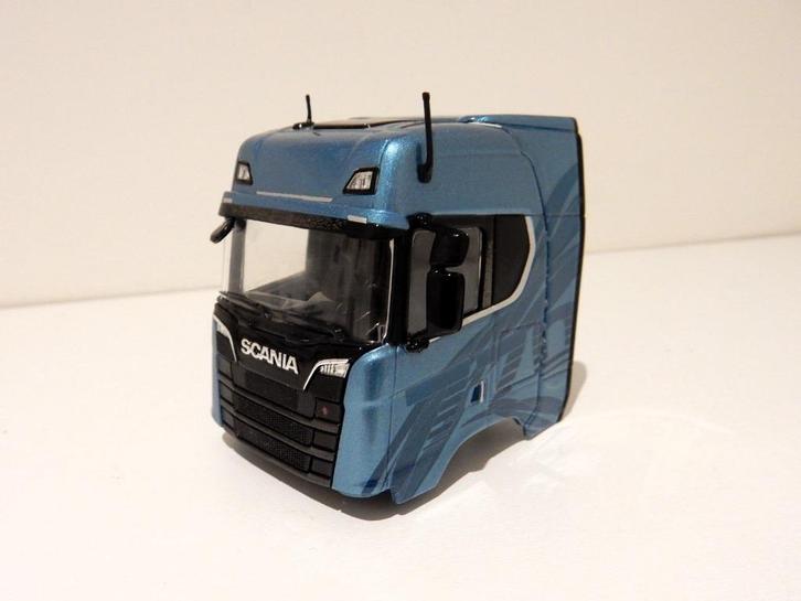 Tekno Scania 770S V8 complete cabine Frost Edition 1/50, Hobby en Vrije tijd, Modelauto's | 1:50, Zo goed als nieuw, Bus of Vrachtwagen