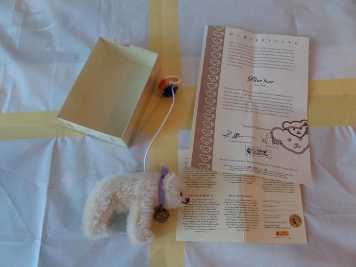 Steiff Club bear, Polar Bear, Verzamelen, Beren en Cherished Teddies, Nieuw, Stoffen beer, Steiff, Ophalen