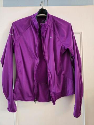 Paars nike sport jack dri fit maat l beschikbaar voor biedingen
