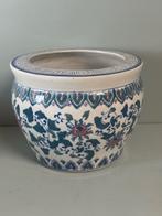 Vintage Chinese bloempot keramiek - nette staat, Tuin en Terras, Bloempotten, Gebruikt, Aardewerk, Binnen, ?