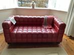 Josef Hoffmann rood lederen Kubus Sofa, Antiek en Kunst, Ophalen