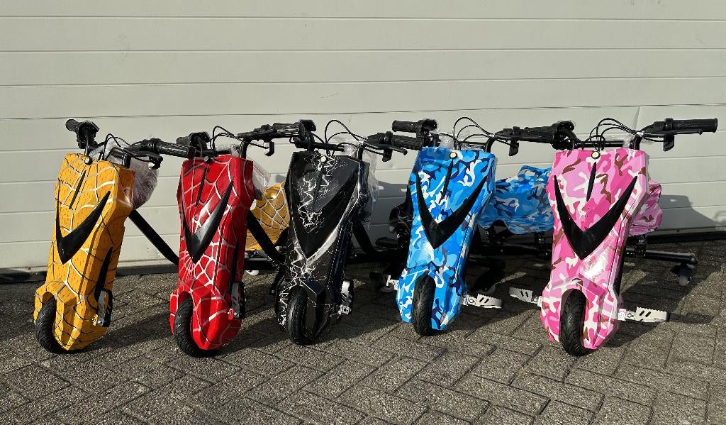 Elektrische Drift Trike Kart geel 250W 36V Bluetooth / Verin, Kinderen en Baby's, Speelgoed | Buiten | Voertuigen en Loopfietsen