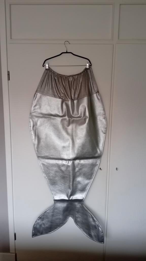 Vissenstaart, Zeemeerminnenstaart, Verkleedkleren, kostuum, Hobby en Vrije tijd, Feestartikelen, Zo goed als nieuw, Kostuum, Ophalen of Verzenden