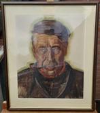 Theo Groeneveld (1897-1969) Portret van een boer 1940, olie., Antiek en Kunst, Ophalen of Verzenden