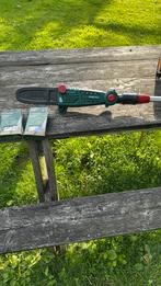 Park site kettingzaag op steel, Ophalen, Zo goed als nieuw, Accu