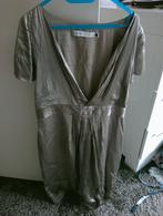Elegante jurk van Ibyci by GROM - Maat M, Maat 38/40 (M), Beige, Ophalen of Verzenden, Zo goed als nieuw