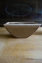 strakke bronskleurige bloembak - bloempot - aardewerk, Tuin en Terras, Bloembakken en Plantenbakken, Steen, Minder dan 30 cm, Ophalen of Verzenden