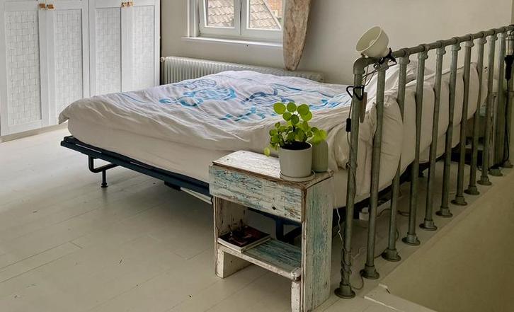 Auping Maestro electrisch bed en 2x matras 100 x 210 cm, Huis en Inrichting, Slaapkamer | Matrassen en Bedbodems, Gebruikt, 100 cm