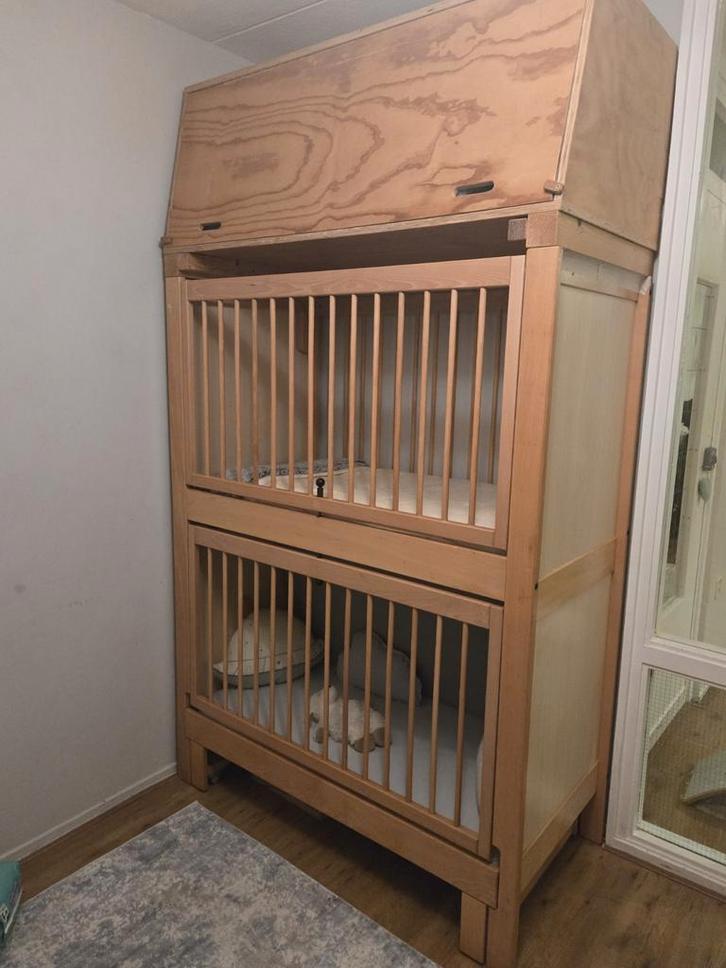 Duoslaper kinderopvangbed 120x60, Huis en Inrichting, Slaapkamer | Stapelbedden en Hoogslapers, Hoogslaper, 140 cm, Tweepersoons