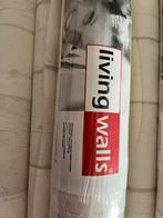 Vliesbehang steigerhout print, Huis en Inrichting, Stoffering | Behang, Ophalen of Verzenden, Wit