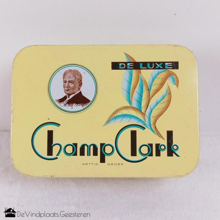 Champ Clark De Luxe - als nieuw!, Verzamelen, Rookartikelen, Aanstekers en Luciferdoosjes, Zo goed als nieuw, Tabaksdoos of Verpakking