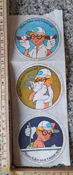 Setje vintage stickers Mr Edit zo is het maar net strip, Ophalen of Verzenden, Zo goed als nieuw, Overige typen