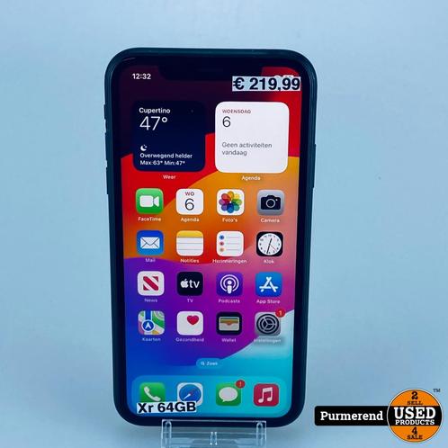 iPhone Xr 64GB Space gray, Telecommunicatie, Mobiele telefoons | Apple iPhone, Zo goed als nieuw