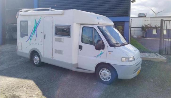 Eiffelland/Knaus P595 camper van 2002 incl. stalling, Caravans en Kamperen, Campers, Particulier, tot en met 2, Half-integraal