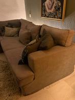 Ruime Hoekbank Het Kabinet - Taupe - Wasbare Kussens, Huis en Inrichting, Ophalen, Gebruikt, 100 tot 125 cm, Hoekbank