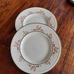 Wedgwood Windsor SPRINGTIME 2 ontbijtborden Ø 21 cm, Ophalen of Verzenden, Zo goed als nieuw, Bord(en), Wedgwood