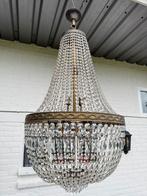 Prachtige zeer grote antieke kristallen kroonluchter, Huis en Inrichting, Lampen | Kroonluchters, Ophalen of Verzenden, Zo goed als nieuw