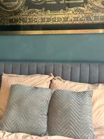 Sierkussens Set van 2 - Grijsbruin Suède Look, Ophalen of Verzenden, Nieuw, Grijs, Vierkant