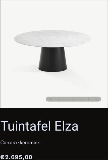 NIEUWE ronde tuintafel 12mm VOLKERAMIEK dia150cm  beschikbaar voor biedingen