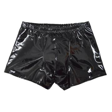 Zwarte glimmende lak boxer / boxershort wetlook leren heren beschikbaar voor biedingen