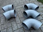 160 mm PVC mof/mof 45 en 90 graden, Bochten, Pvc, Ophalen of Verzenden, Zo goed als nieuw