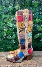 Nieuwe supergave vintage patchwork laarzen Sendra maat 40, Bruin, Nieuw, Ophalen of Verzenden, Sendra