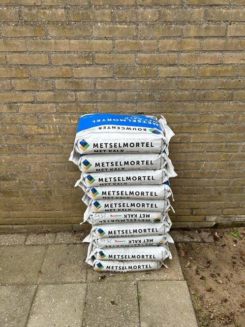 Gratis 10 zakken metselmortel met kalk, Doe-het-zelf en Verbouw, Metselstenen, Nieuw, Overige typen, Ophalen