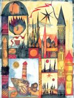 Litho " Von Häusern und Leuchttürmen" Sigynn Bertram 1995, Antiek en Kunst, Ophalen