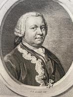 Lodewijk - Hertog van Brunswijk-wolfbuttel - 1760, Antiek en Kunst, Kunst | Etsen en Gravures, Ophalen of Verzenden