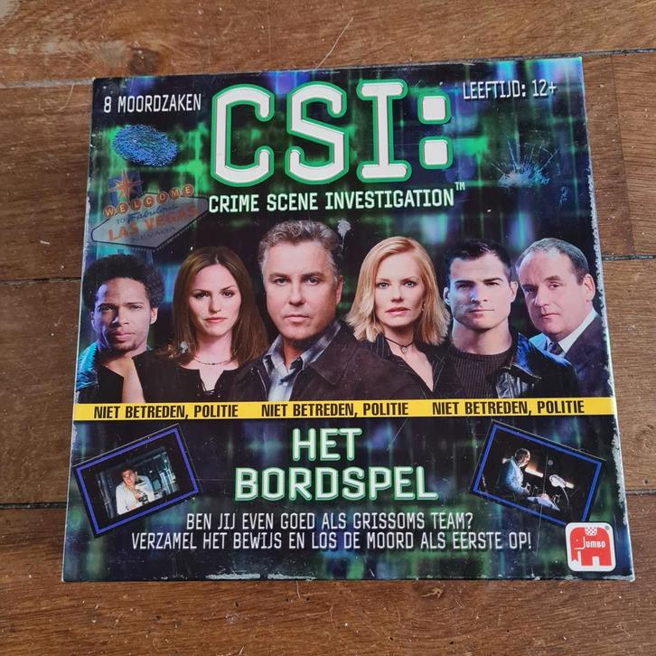 CSI Bordspel - Los de misdaden op!, Hobby en Vrije tijd, Gezelschapsspellen | Bordspellen, Gebruikt, Drie of vier spelers, Vijf spelers of meer