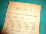 Suikerbieten recept pamflet oorlog wo2 hongerwinter, Verzamelen, Militaria | Tweede Wereldoorlog, Verzenden, Landmacht, Nederland