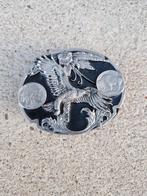 Western cowboy country buckle riemgesp diamond en zwart, Ophalen of Verzenden, Nieuw, Overige kleuren, Losse buckle of gesp