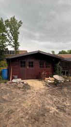 Blokhut 5x6 meter., Tuin en Terras, Tuinhuizen, Ophalen, Gebruikt, 3 ramen of meer, Blokhut
