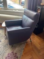 Paarse LEOLUX stoelen, Huis en Inrichting, Fauteuils, Ophalen, Gebruikt, 75 tot 100 cm, Leer