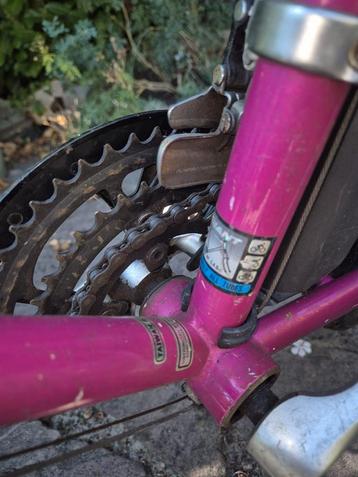 Een paars / roze mountainbike Giant voor een dame of meisje beschikbaar voor biedingen