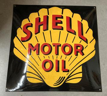 Emaille bord SHELL 50x50 beschikbaar voor biedingen