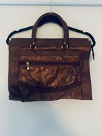 Bruine leren handtas / werktas, Sieraden, Tassen en Uiterlijk, Tassen | Damestassen, Ophalen of Verzenden, Gebruikt, Bruin, Handtas