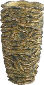 PTMD Waves Bloempot 17x17x32 cm Cement Bruin Nieuw in Doos, Markettenweg, Info@ptmd.nl, Rond, Ophalen of Verzenden