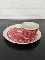 Arabia Finland Peacock Kop en Schotel - Raija Uosikkinen, Huis en Inrichting, Keuken | Servies, Verzenden, Keramiek, Zo goed als nieuw