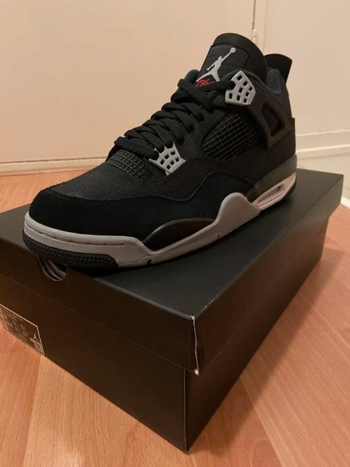 Nike Air Jordan IV 4 Retro SE Black Canvas EU46 US 12 DS, Kleding | Heren, Schoenen, Nieuw, Sneakers of Gympen, Zwart, Verzenden
