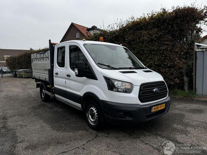 Ford Transit 310 2.0 TDCI L2H1 DC KIPPER! 7P (bj 2019), Auto diversen, Schadeauto's, Ford, Handgeschakeld, Diesel, Overige carrosserieën