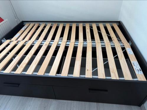 Ikea Brimnes bed met 4 lades (helemaal gedemonteerd)!, Huis en Inrichting, Slaapkamer | Bedden, Zo goed als nieuw, Tweepersoons