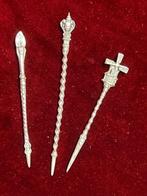 PIJPENRAGERS, PIJPENWROETERS, PEUTERAARS LOTJE VAN 3 STUKS, Antiek en Kunst, Antiek | Goud en Zilver, Verzenden, Zilver