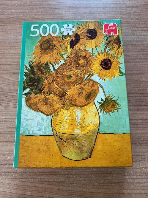 Jumbo puzzel 500 stukjes Vincent van Gogh Zonnebloemen, Hobby en Vrije tijd, Denksport en Puzzels, Zo goed als nieuw, Ophalen of Verzenden