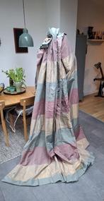 Te Koop : prachtige glanzende taft overgordijnen, Huis en Inrichting, Stoffering | Gordijnen en Lamellen, Ophalen, Gebruikt, 200 cm of meer