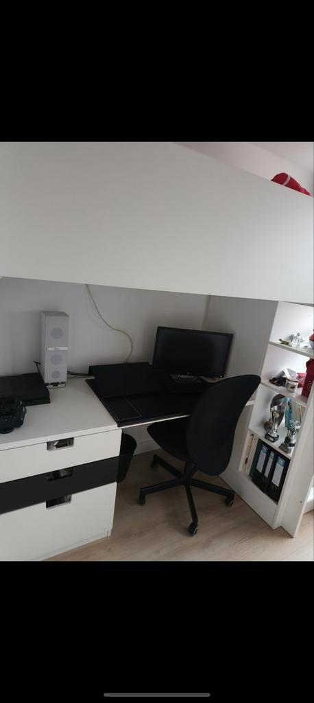 Ikea Stuva Hoogslaper, Huis en Inrichting, Slaapkamer | Stapelbedden en Hoogslapers, Zo goed als nieuw, Hoogslaper, 90 cm, 200 cm